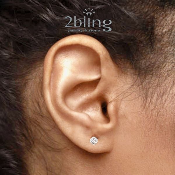  Bông tai NONI7 - 1 hột 4 ly 