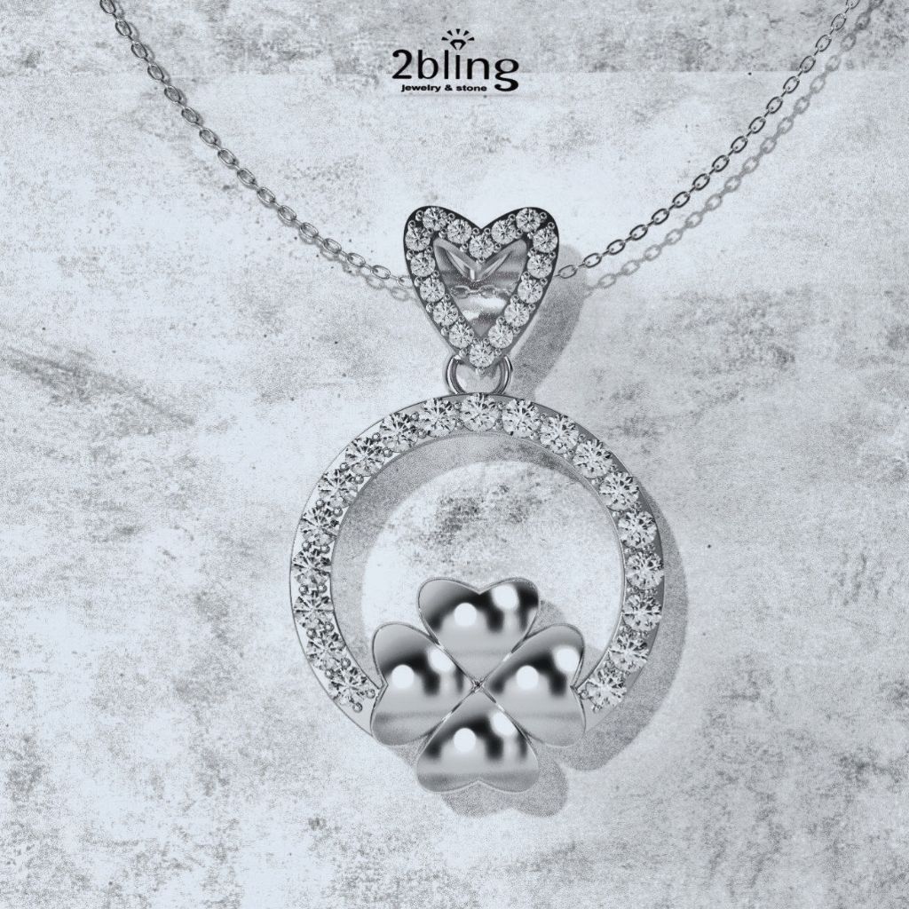  Mặt dây chuyền cao cấp - Cỏ 4 lá Noni2 - SP000066 