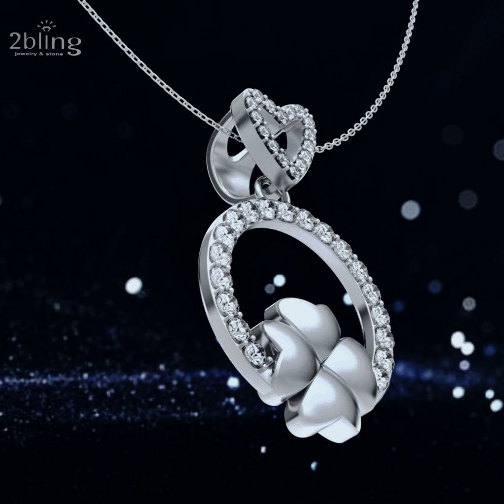  Mặt dây chuyền cao cấp - Cỏ 4 lá Noni2 - SP000066 