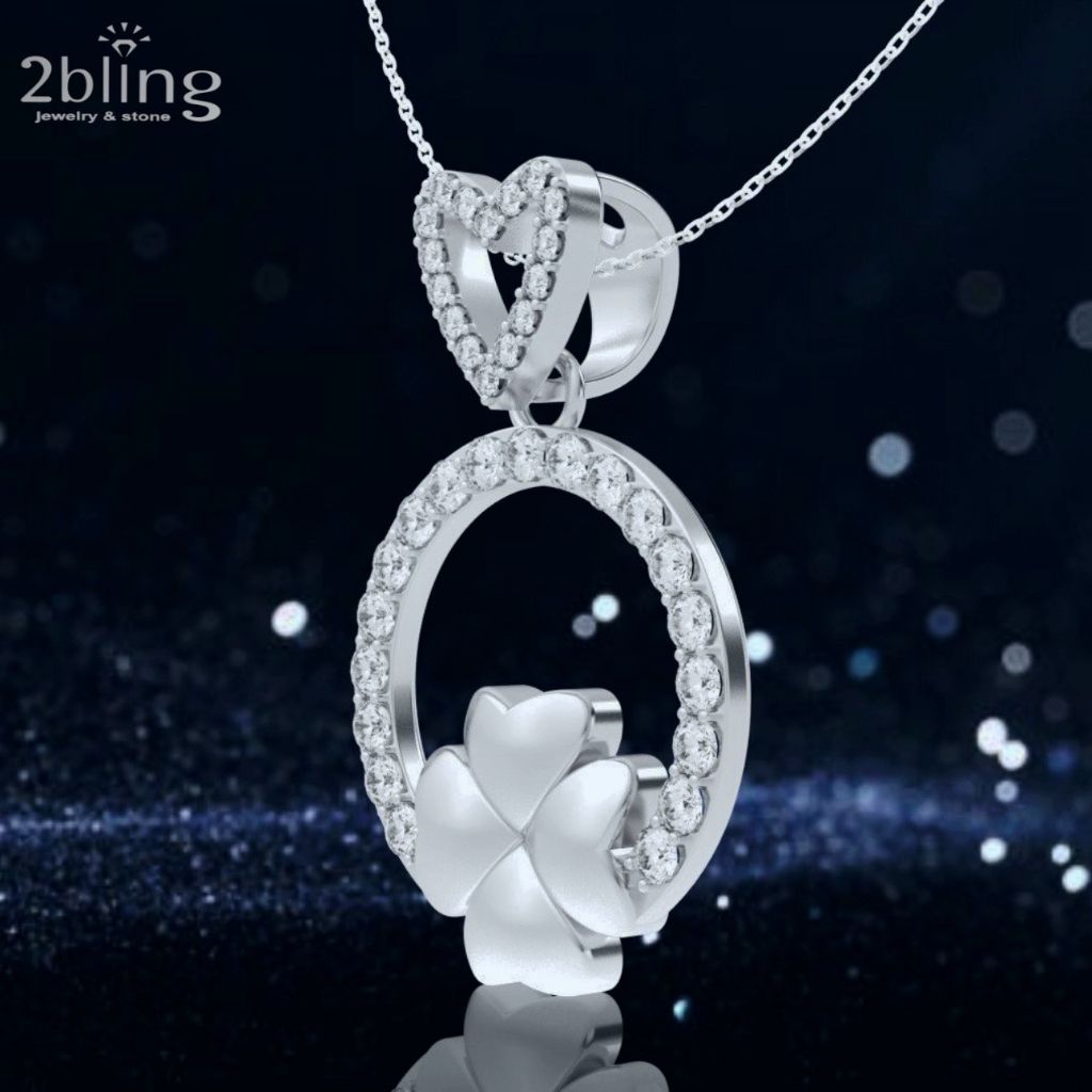  Mặt dây chuyền cao cấp - Cỏ 4 lá Noni2 - SP000066 