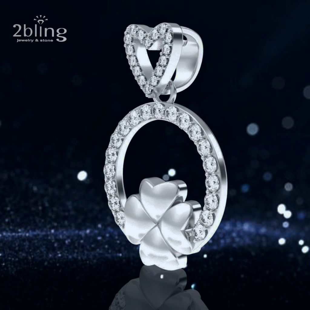  Mặt dây chuyền cao cấp - Cỏ 4 lá Noni2 - SP000066 