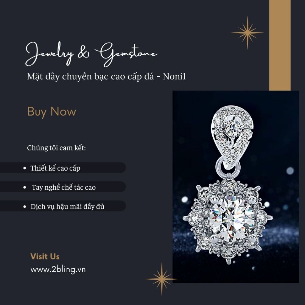 Mặt dây chuyền cao cấp đá - Noni1 - SP000065 