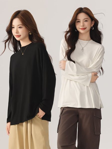  A470-Áo Thun Len Dài Tay Rộng Rãi Mùa Thu 