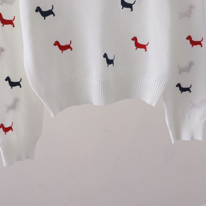  A500-Áo Len Cún Cưng Dài Tay Cổ Polo Form Ngắn 