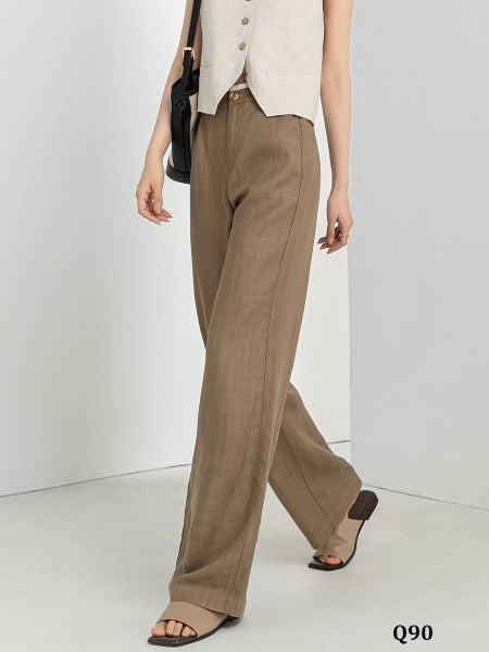  Q90-Quần Linen Lụa Viền Lưng 