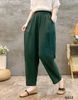 Q222-Quần Linen Harem Ống Nhỏ