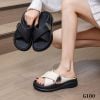 G180-Giày Dép Da Thật Bánh Mì Quai Chéo