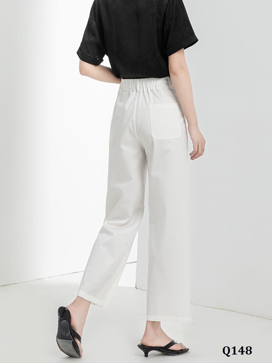  Q148-Quần Lụa Suông Co Dãn 9 Tấc 