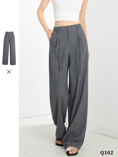  Q102-Quần Tây Lụa Dây Rút Co Dãn 