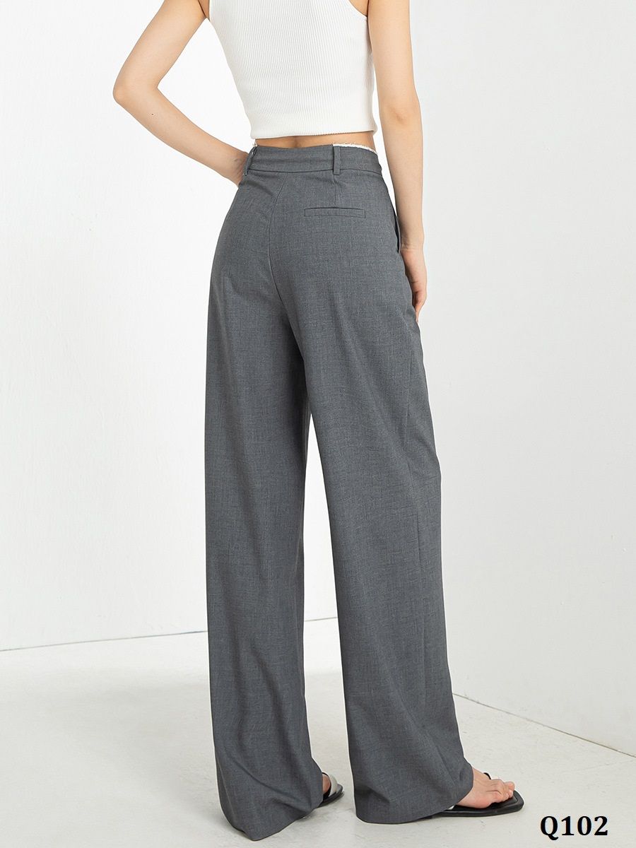  Q102-Quần Tây Lụa Dây Rút Co Dãn 