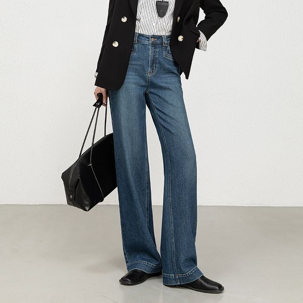  Q344-Quần Jeans Lụa Mềm Mại Kiểu Hàn Quốc 