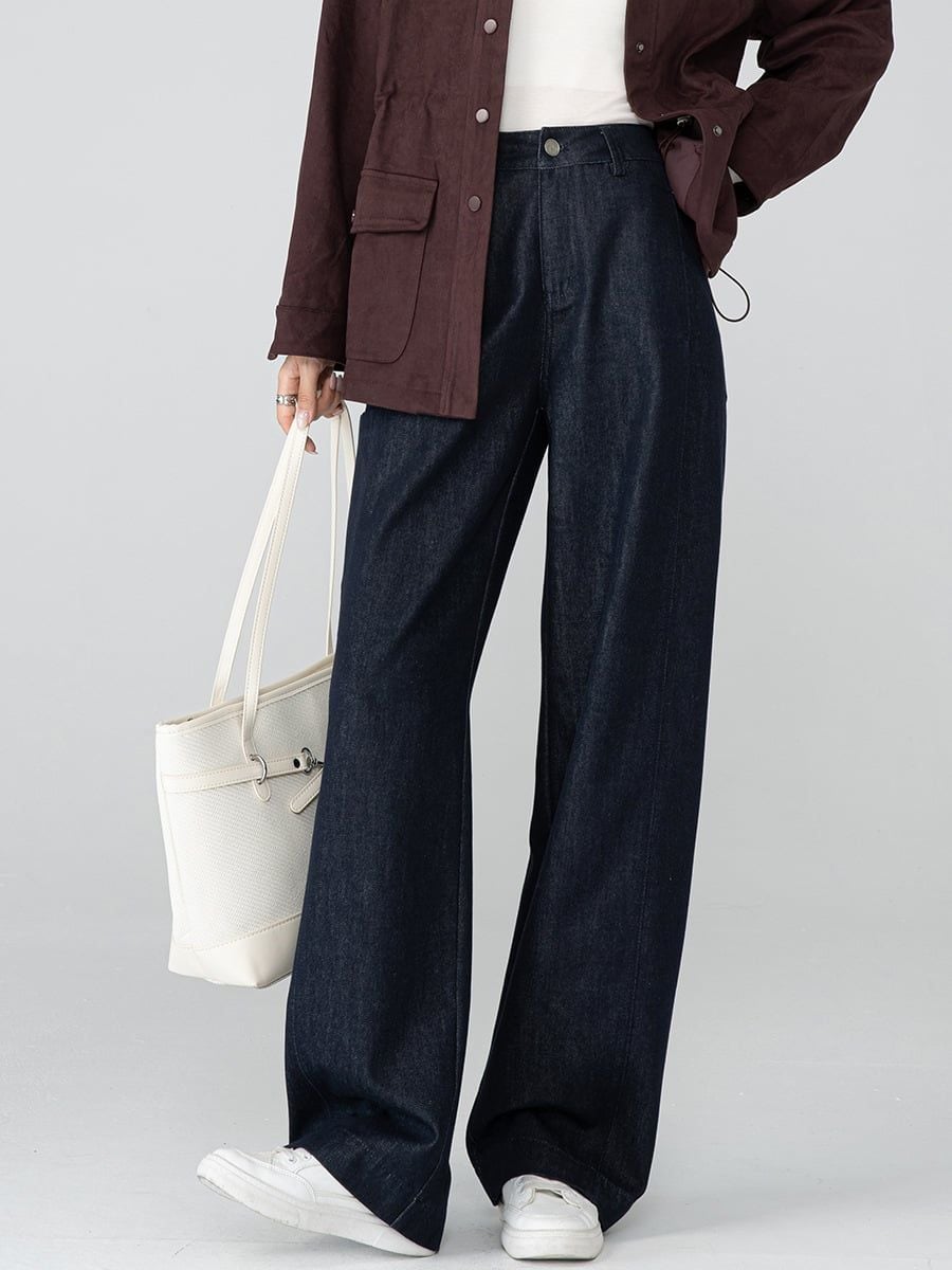  Q337-Quần Jeans Mềm Mại Rộng Rãi Thêm Túi 