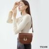  TX108-Túi Da Thật Yên Ngựa Khóa Phối 