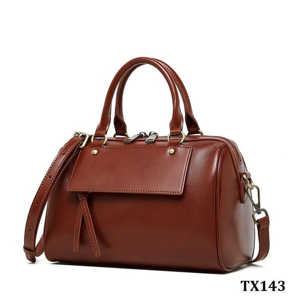  TX143-Túi Xách Da Thật Boston Thời Trang 