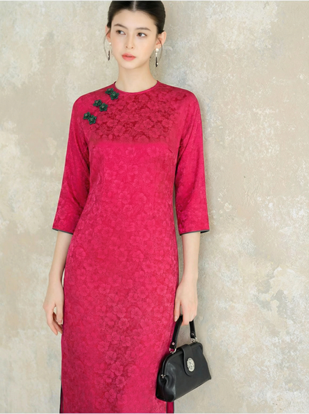  AD14-Áo Dài Lụa Gấm 