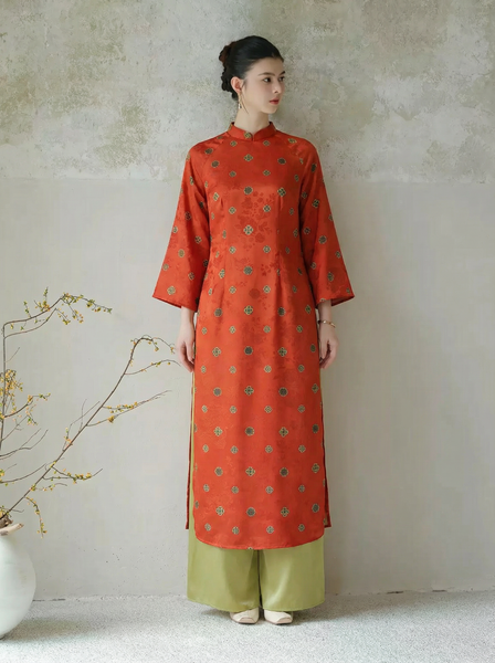  AD13-Áo Dài Lụa An Nhiên 