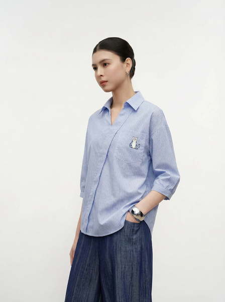  A815-Áo Sơ Mi Cổ V 