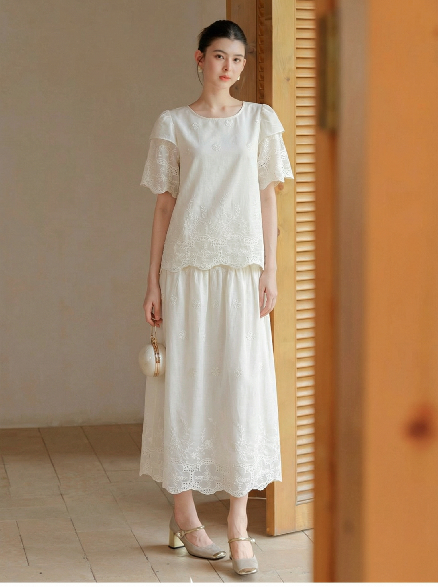  B1- Sét Cotton Thêu Hoa 