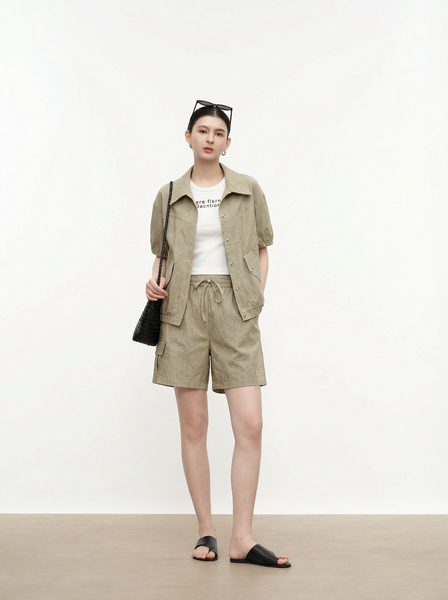  Q285-Quần Short Túi Hộp Dây Rút 