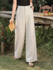  Q326- Quần Linen Ống Suông Ly Giữa 