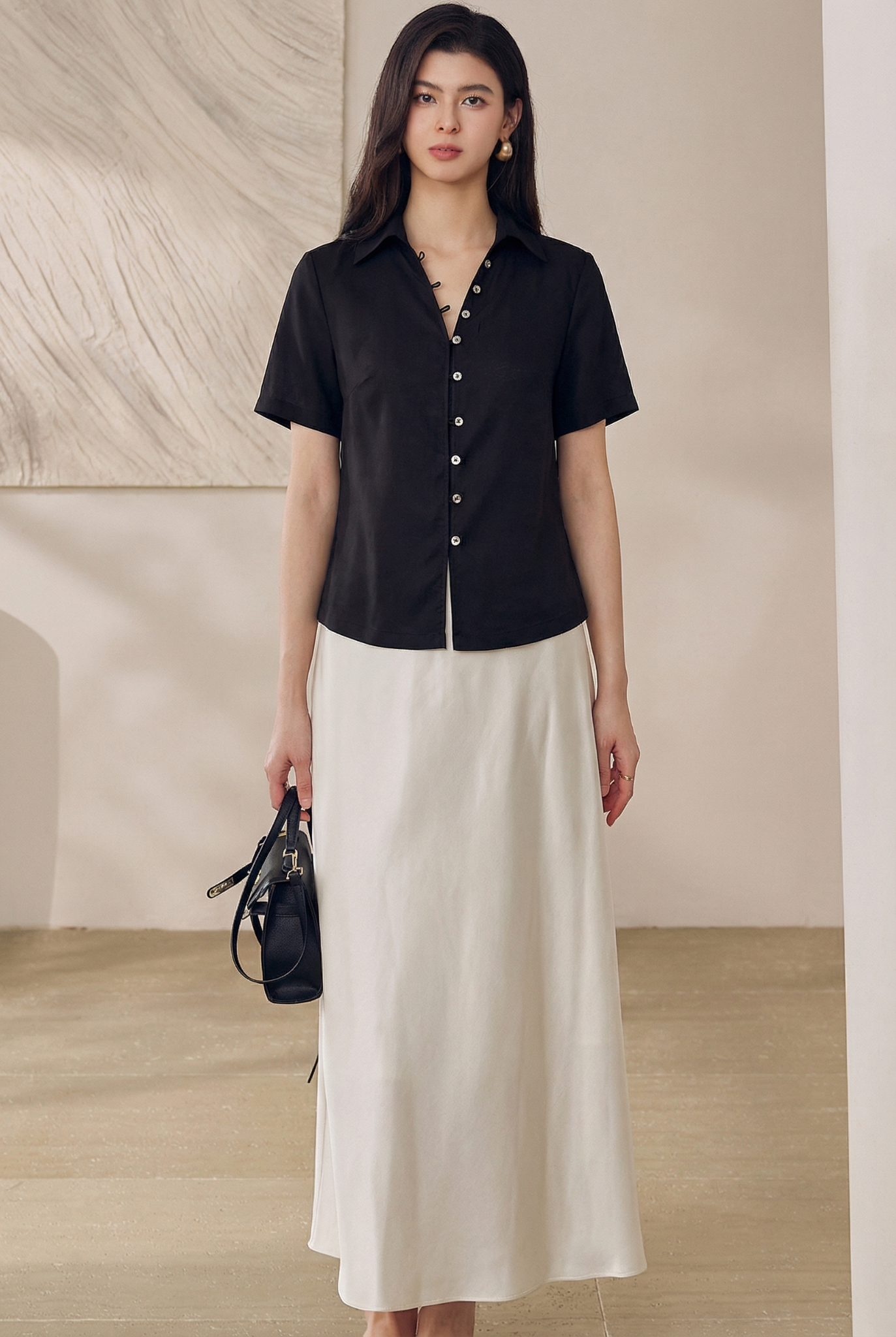  A877-Áo Sơ Mi  Lụa Tencel 