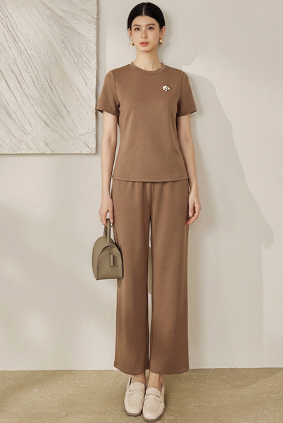  B15- Bộ Thun Lụa Mịn Đính Phụ Kiện 