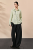  A876-Áo Linen Tencel Thêu Hoa Hồng 