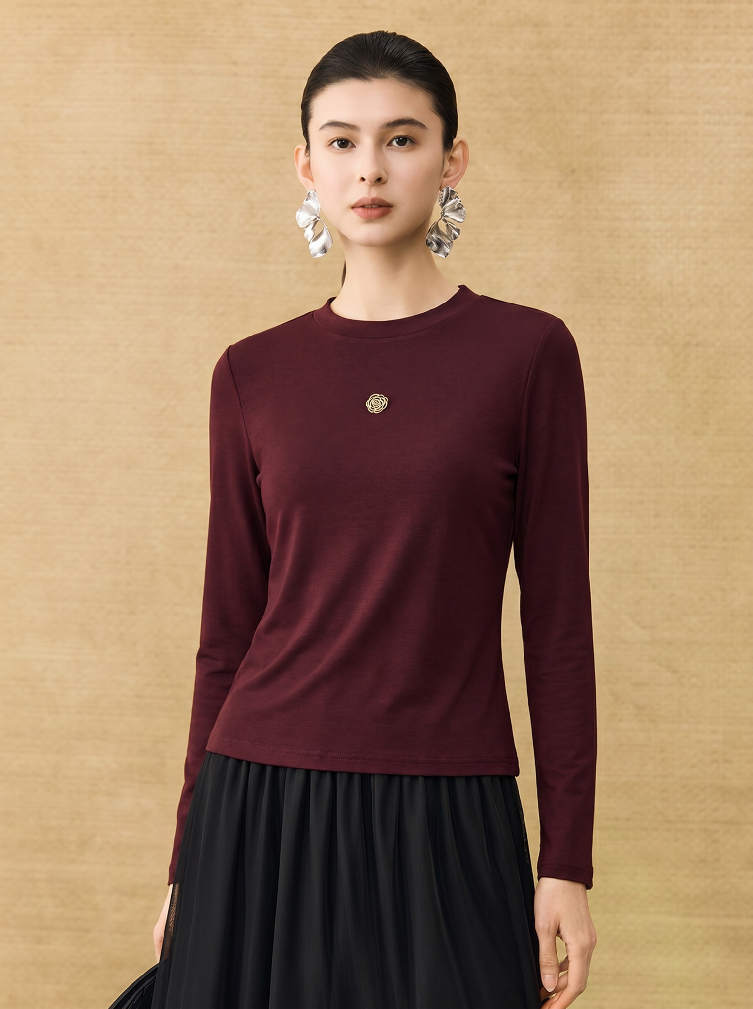  AT51- Áo Thun lụa mịn Bambo Cotton 