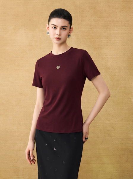  AT52- Áo Tay Ngắn lụa mịn Bambo Cotton 