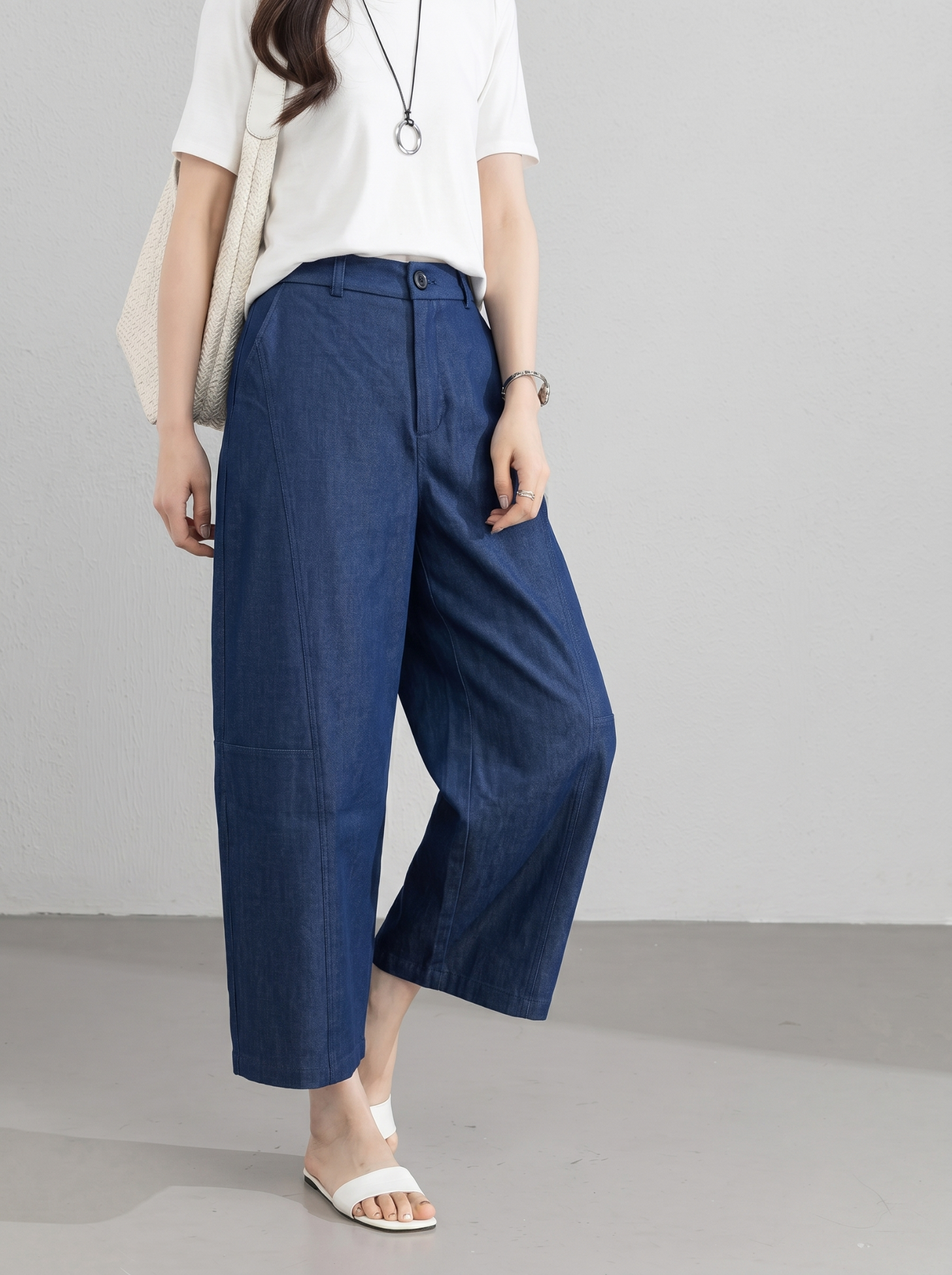  Q414- Quần Demin Baggy Khóa Kéo 
