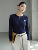 A729-Áo Len Dệt Kim Cardigan Họa Tiết Kiểu Pháp Mùa Thu