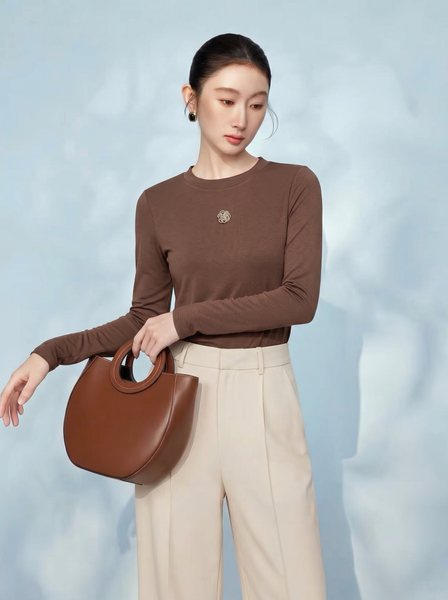  AT51- Áo Thun lụa mịn Bambo Cotton 