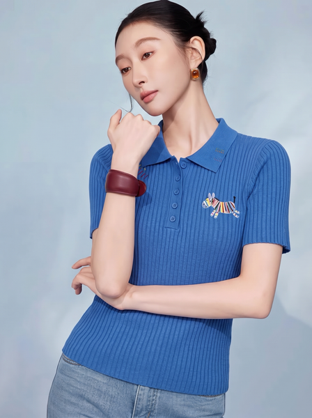  A914-Kisuhi-Áo Len Có Cổ Dệt Sọc Ngựa Màu Hàn Quốc 