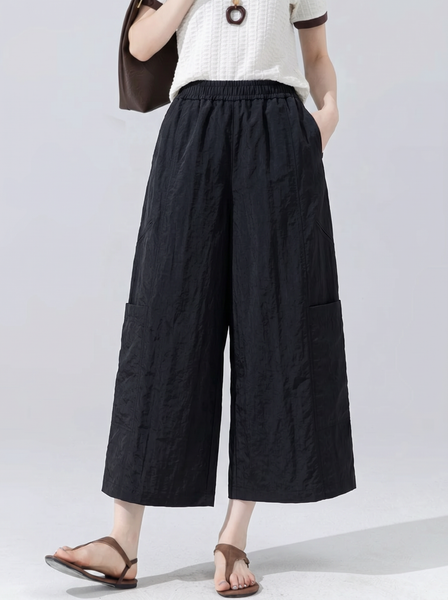  Q427-Quần Poly Cotton Ống Rộng Đứng Form 