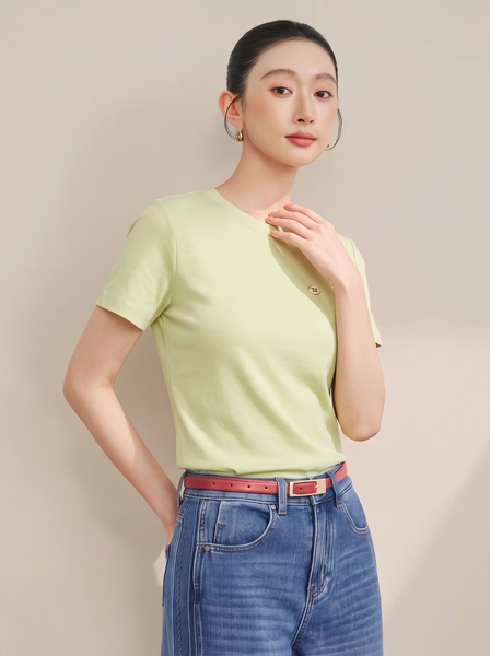  AT87-Áo Tay Ngắn Cotton Lụa Viscose 