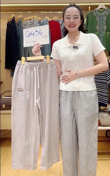  Q436- Quần Linen Cotton Túi Hộp 