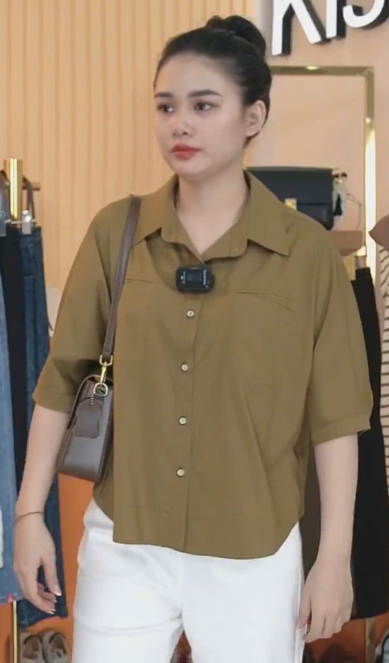  A561- Áo Sơ Mi Cotton Lụa 2 Túi 