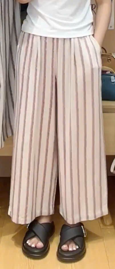  Q260- Quần Suông Sọc Linen Mềm Rũ 