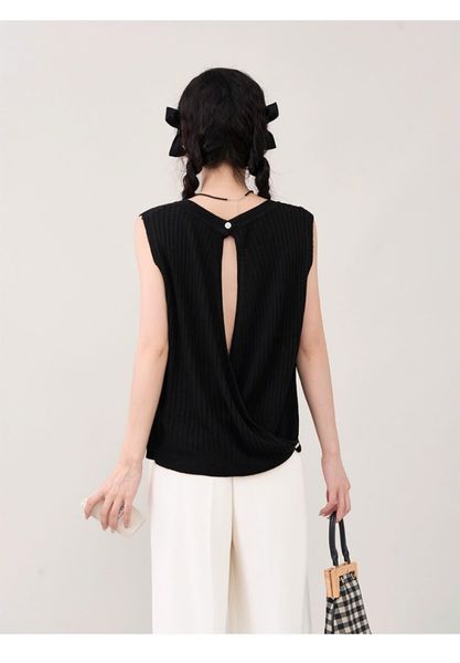  A357-Áo Len Lụa Băng Lưng Ghép Nối Nghệ Thuật Kiểu Pháp 