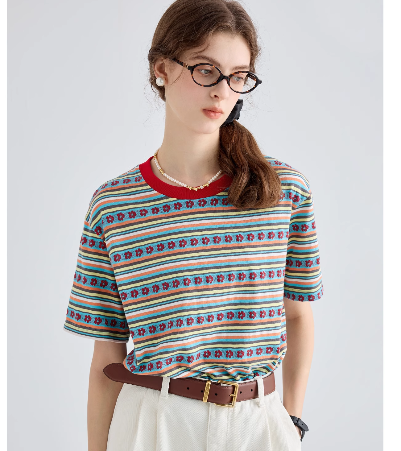  AT24- Áo Sọc Hoa Văn Họa Tiết 