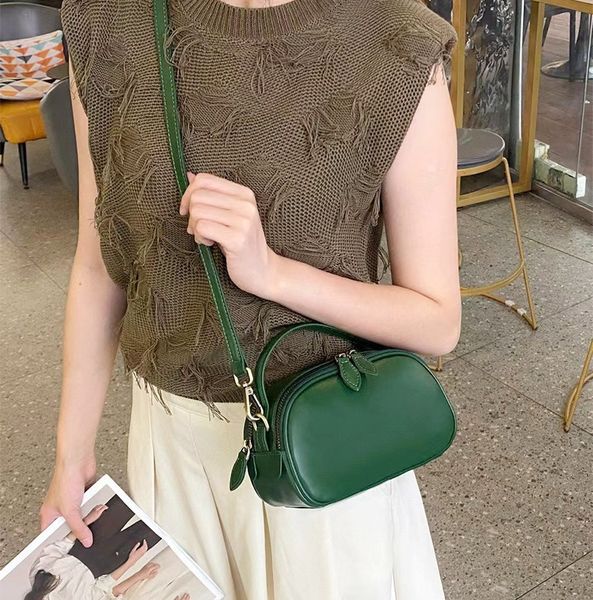  TX153-Túi Xách Da Thật Oval Tiện Dụng 