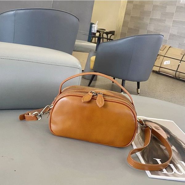  TX153-Túi Xách Da Thật Oval Tiện Dụng 