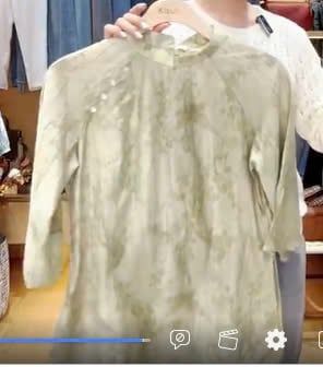  A482-Áo Tencel Jacquard Tay Raplan 