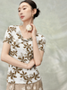  AT79-Áo Thun Cotton In lá Tay Ngắn 