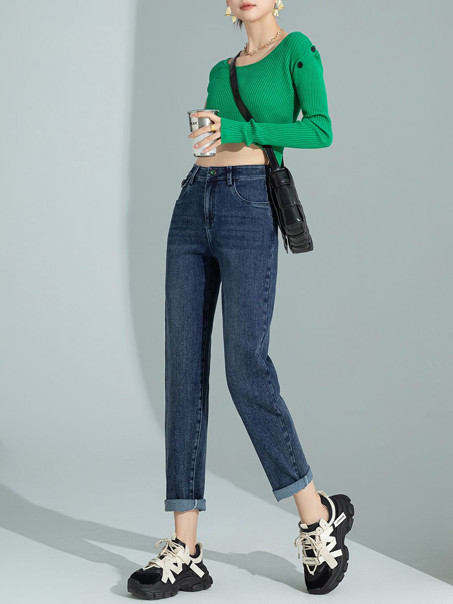  Q1341- Quần Jean Cao Cấp Denim  Slim Ống Nhỏ 