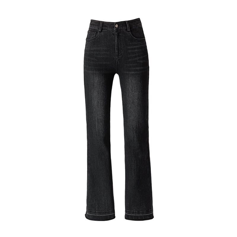  Q122-Quần Jeans Ống Bo Co Dãn Cắt Gấu 