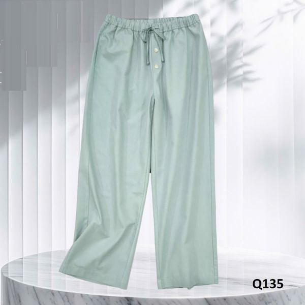  Q135-Quần Kaki Lụa Tencel Lyocell Ống Suông 