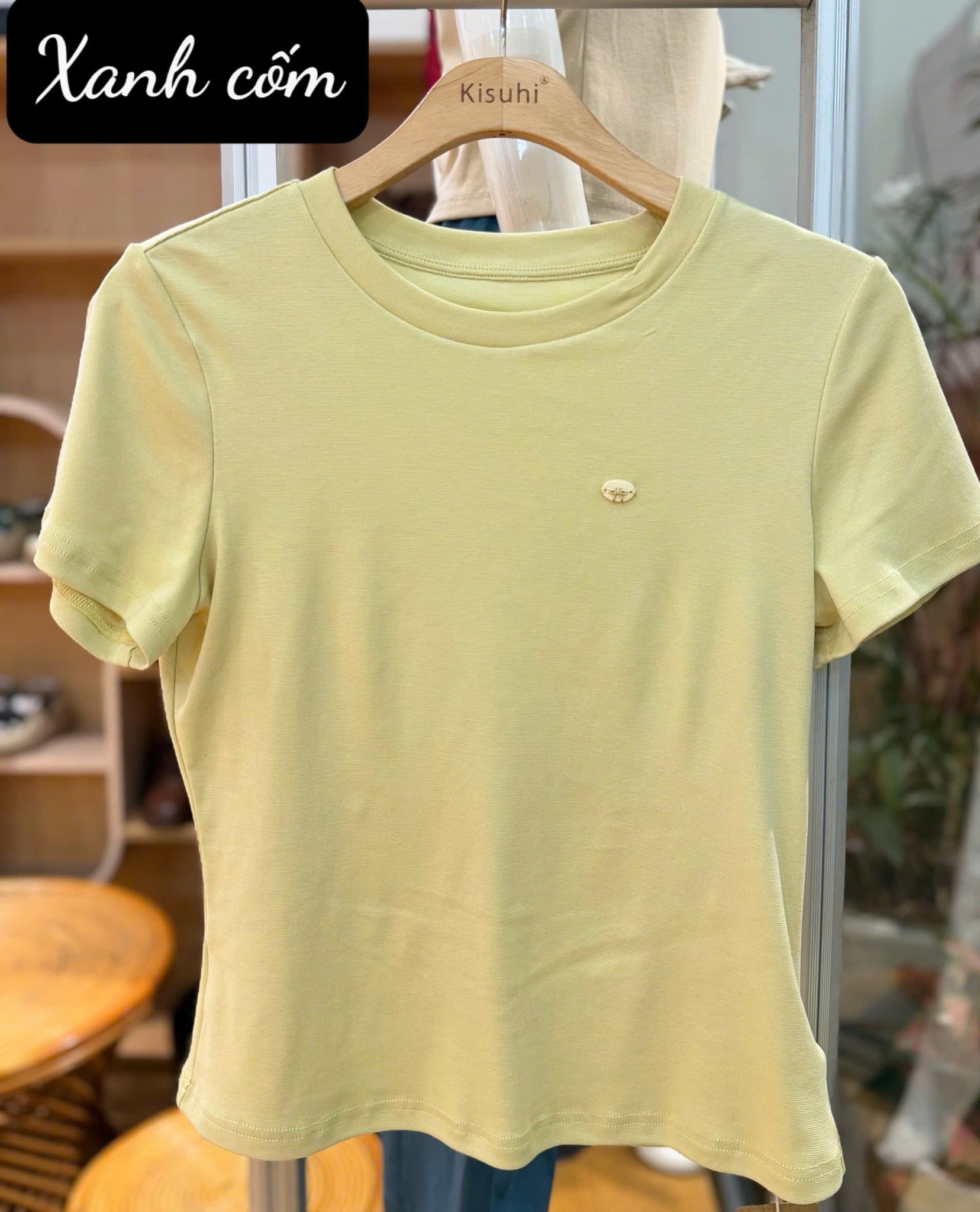  AT87-Áo Tay Ngắn Cotton Lụa Viscose 