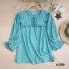  A1889_ Áo Rayon Cổ Xếp Ly Bèo Vai 
