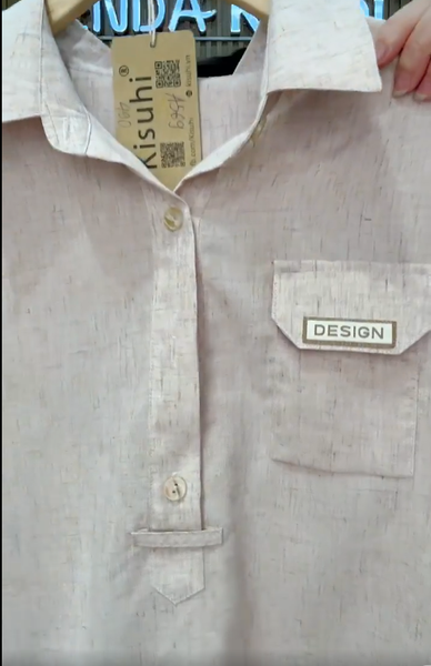  A569-Áo Sơ Mi Linen Lụa 